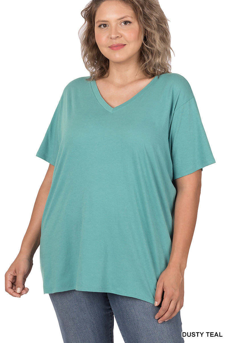 BOYFRIEND V-NECK TEE