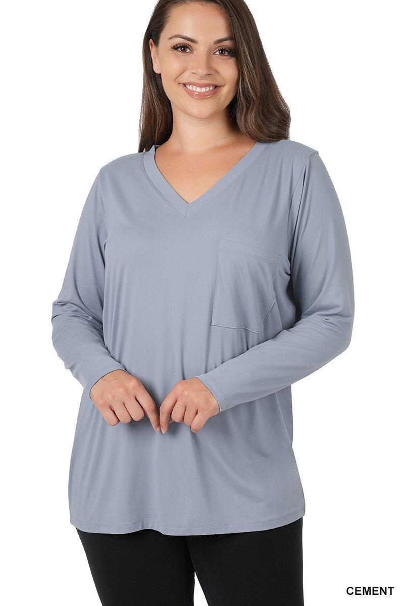 PLUS BRUSHED DTY MICROFIBER FRONT POCKET