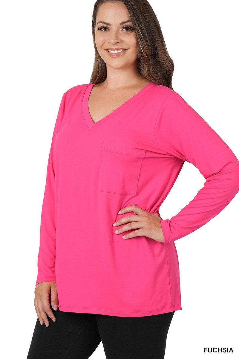 PLUS BRUSHED DTY MICROFIBER FRONT POCKET