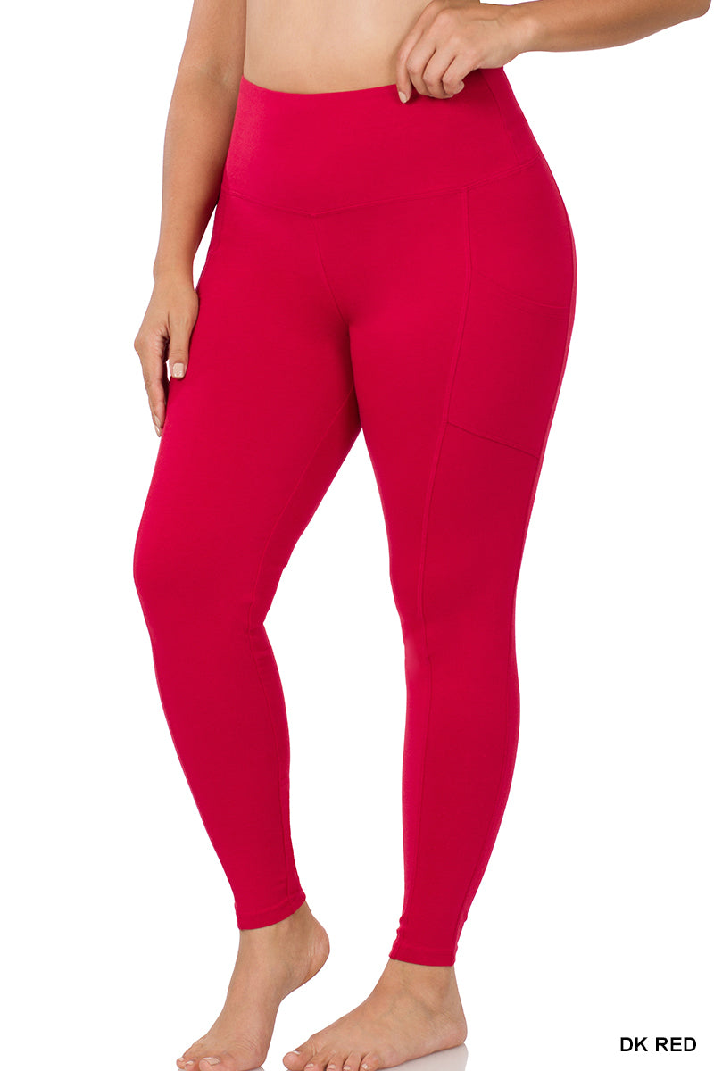WIDE WAISTBAND POCKET LEGGINGS
