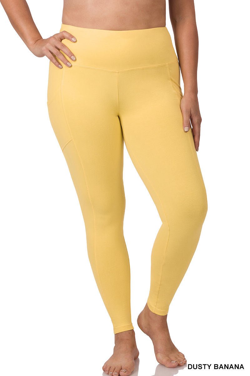 WIDE WAISTBAND POCKET LEGGINGS