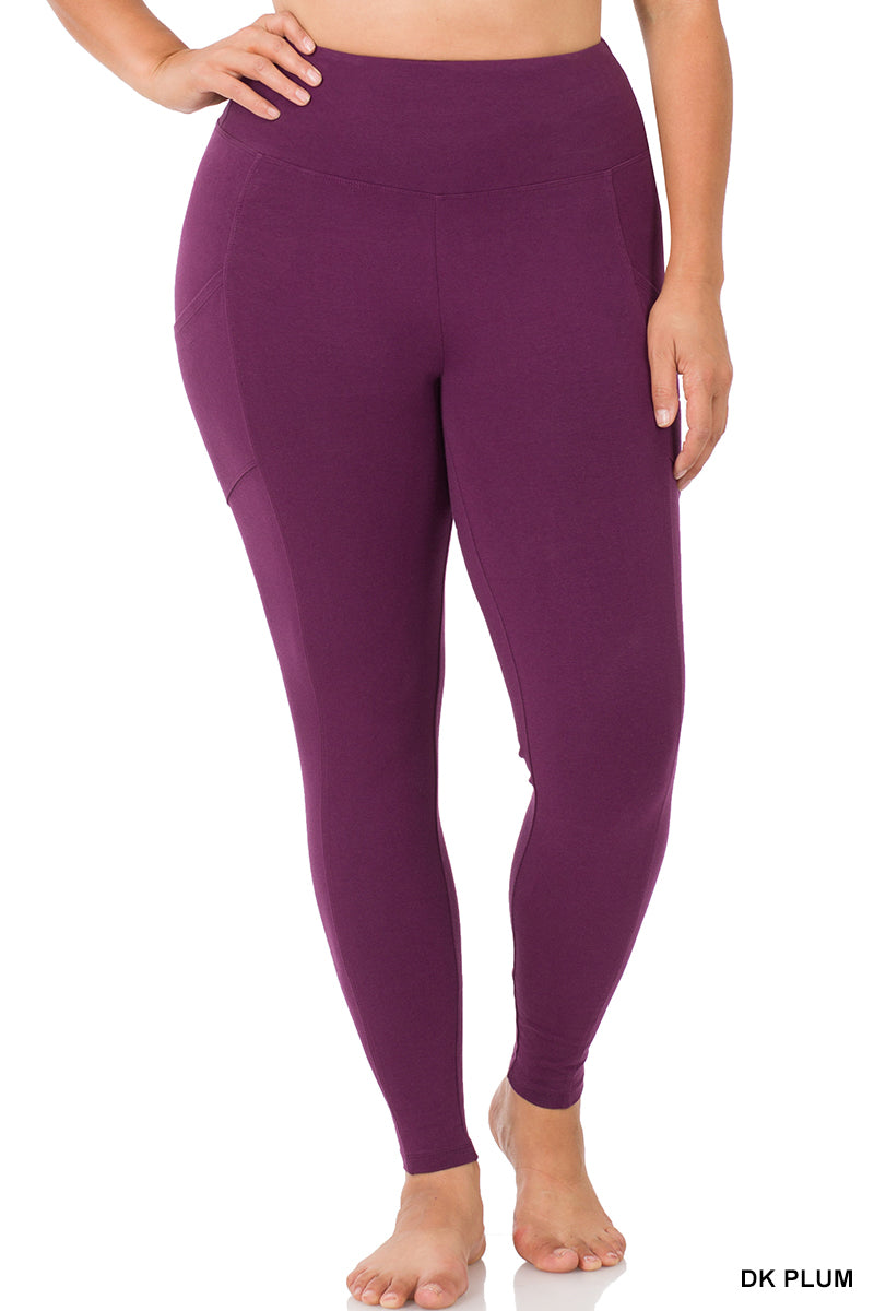 WIDE WAISTBAND POCKET LEGGINGS