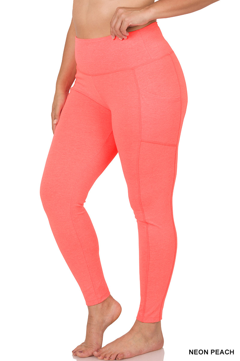 WIDE WAISTBAND POCKET LEGGINGS