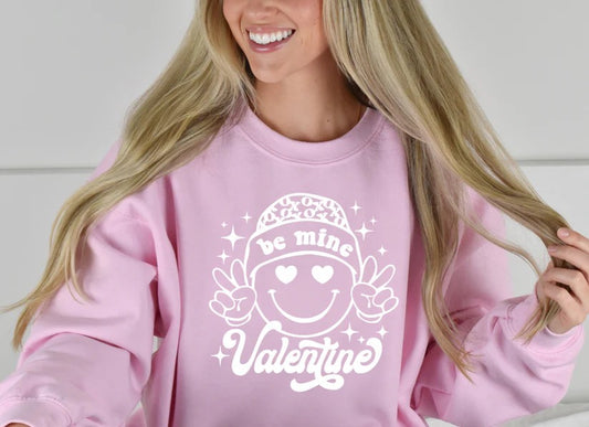 CUSTOM SCREEN PRINT SHIRT -  BE MINE VALENTINE BEANIE