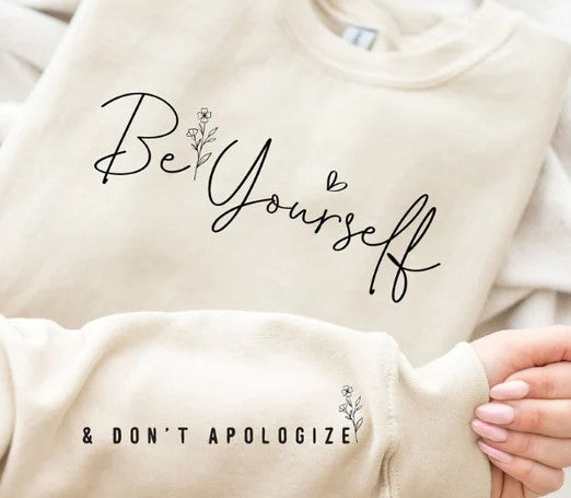 CUSTOM SCREEN PRINT SHIRT -  BE YOURSELF (2Pcs)