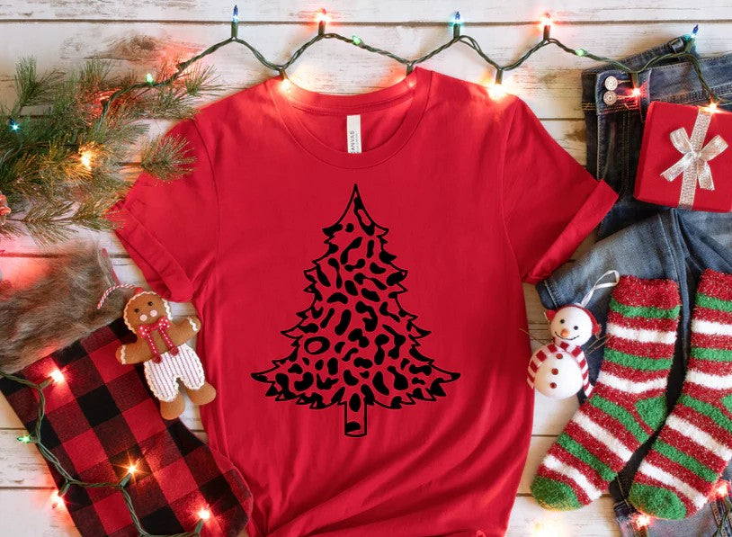 CUSTOM SCREEN PRINT SHIRT - CHEETAH TREE