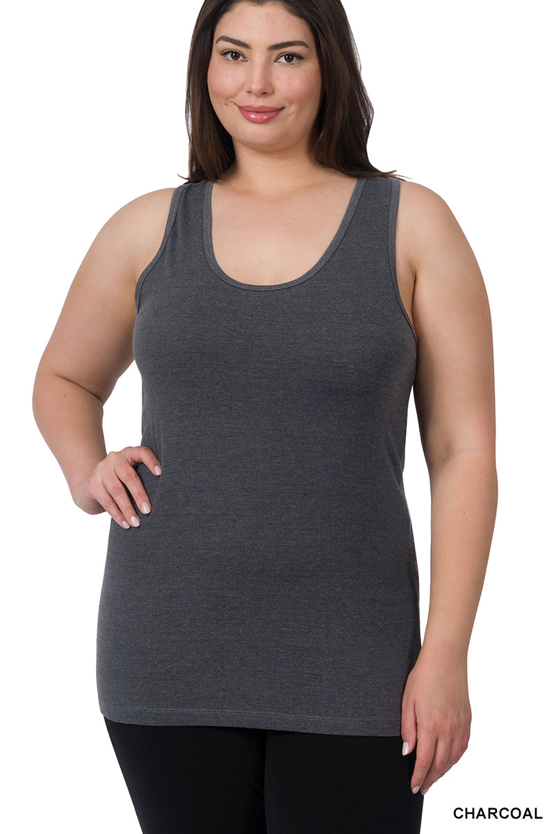 COTTON SPANDEX RACERBACK TANK