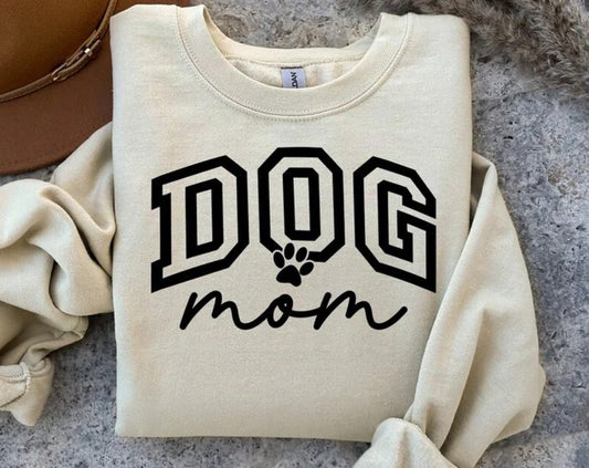 CUSTOM SCREEN PRINT SHIRT -  DOG MOM PAW VARISTY