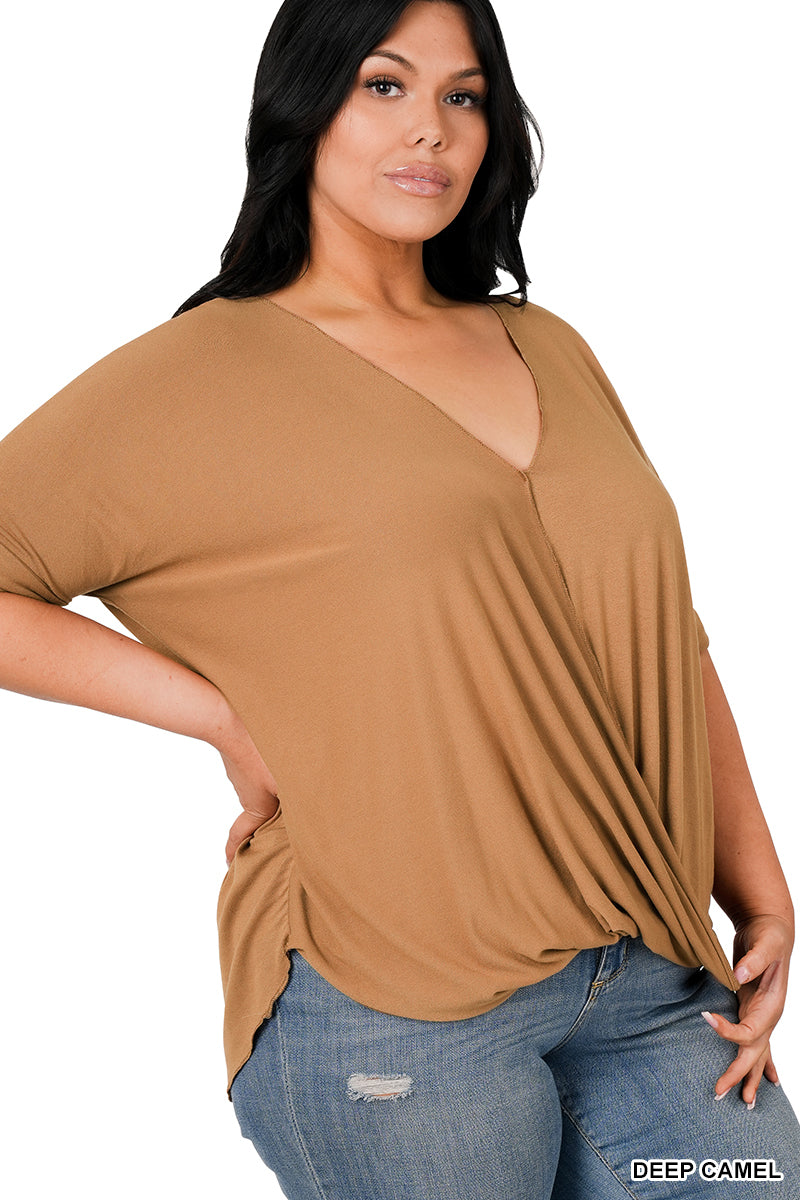 LAYERED DRAPE TOP