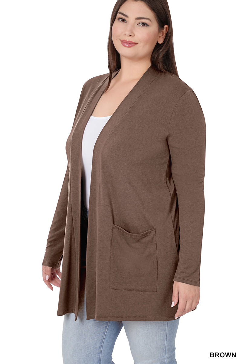 LIGHTWEIGHT CARDIGAN W/ POCKETS