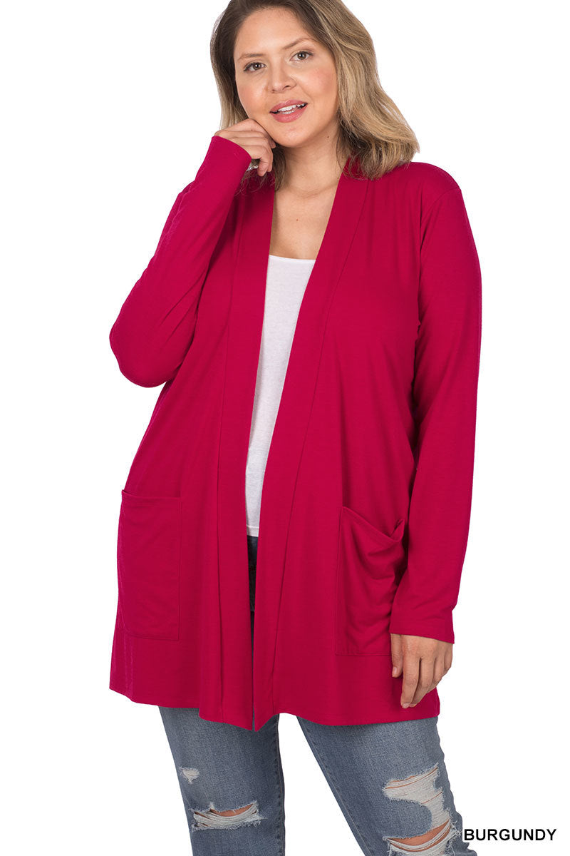 LIGHTWEIGHT CARDIGAN W/ POCKETS