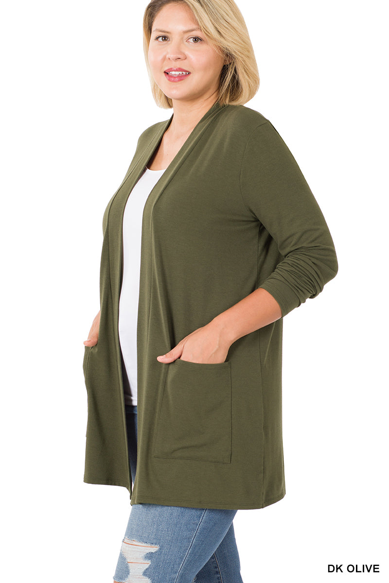 LIGHTWEIGHT CARDIGAN W/ POCKETS