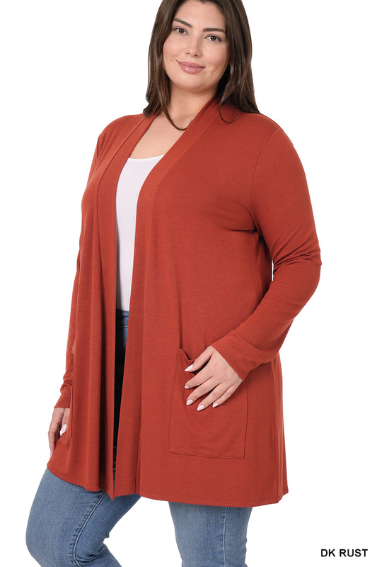 LIGHTWEIGHT CARDIGAN W/ POCKETS