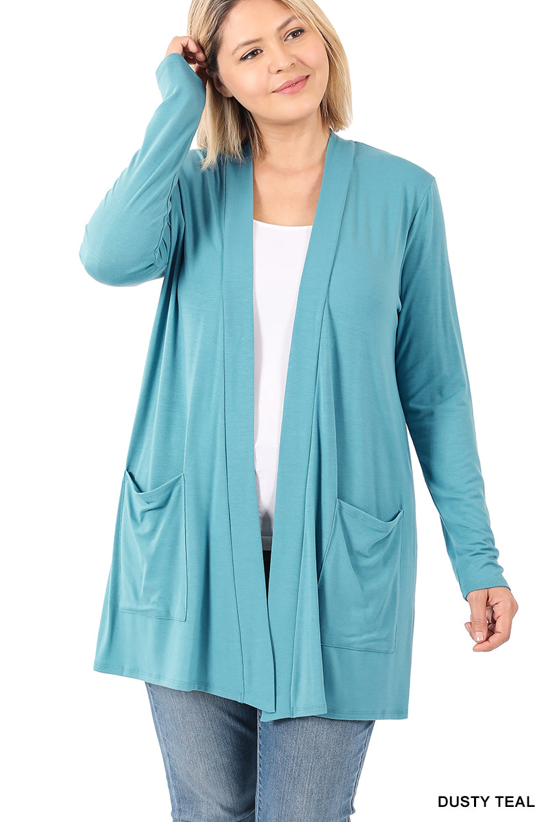 LIGHTWEIGHT CARDIGAN W/ POCKETS