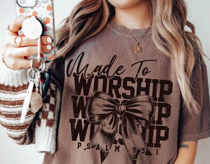 CUSTOM SCREEN PRINT SHIRT - MADE TO WORSHIP