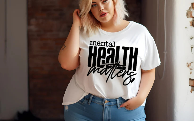 CUSTOM SCREEN PRINT SHIRT - MENTAL HEALTH MATTERS