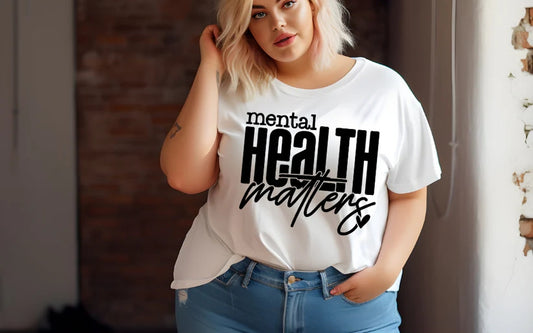 CUSTOM SCREEN PRINT SHIRT - MENTAL HEALTH MATTERS