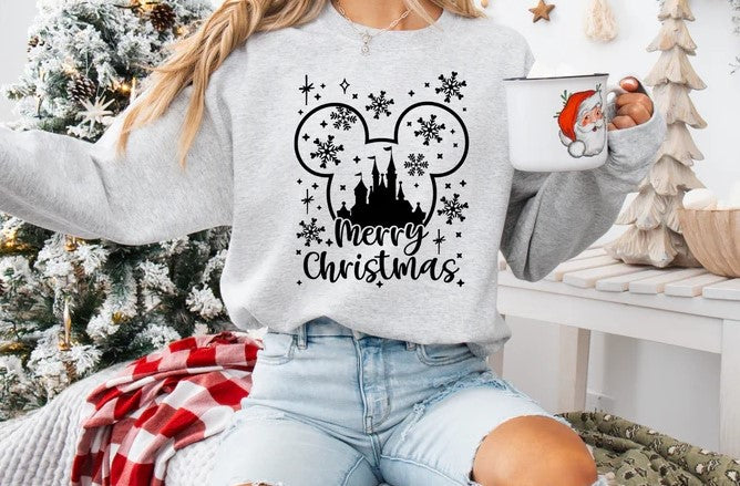 CUSTOM SCREEN PRINT SHIRT -    MERRY MOUSE