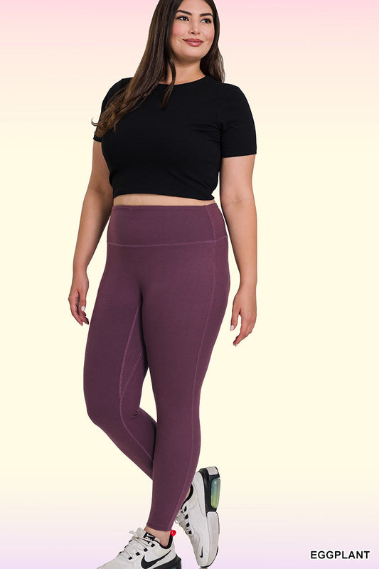 BRUSHED MICROFIBER LEGGINGS