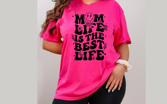 CUSTOM SCREEN PRINT SHIRT - MOM LIFE