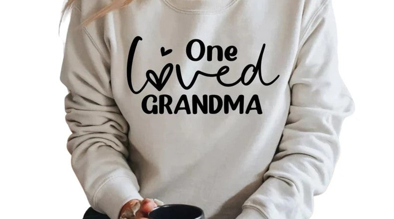 CUSTOM SCREEN PRINT SHIRT -  ONE LOVED GRANDMA