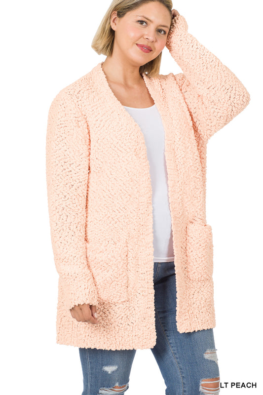 POPCORN CARDIGAN W/ POCKETS