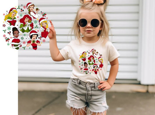 CUSTOM SCREEN PRINT SHIRT -   D PRINCESS CIRCLE (KIDS)