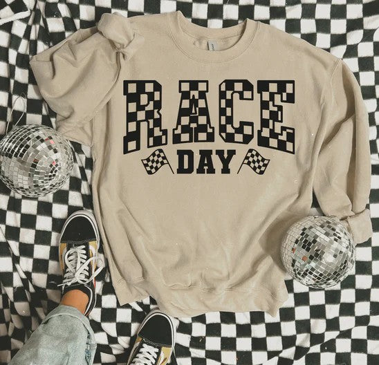 CUSTOM SCREEN PRINT SHIRT - RACE DAY