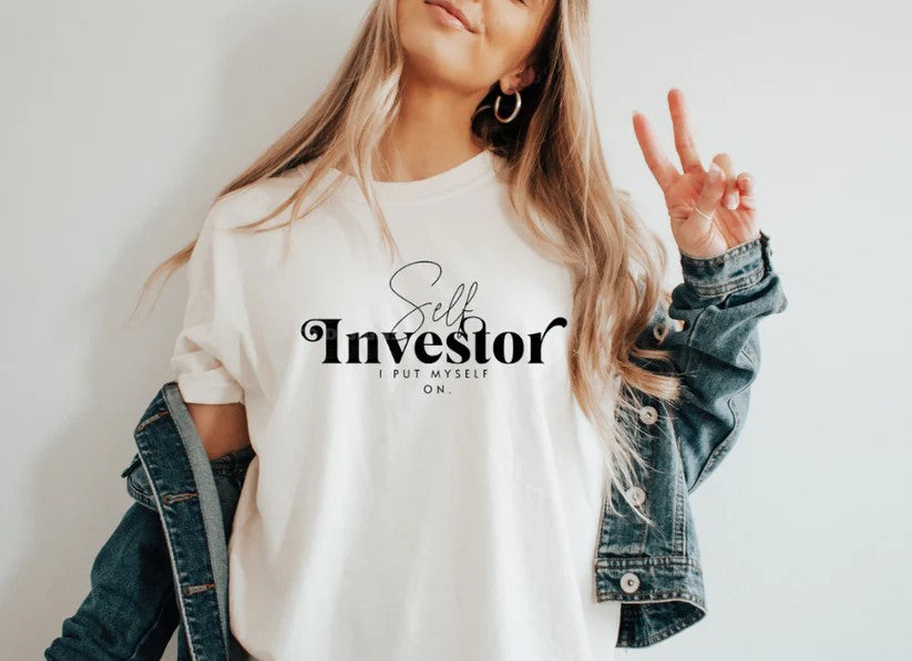 CUSTOM SCREEN PRINT SHIRT - SELF INVESTOR