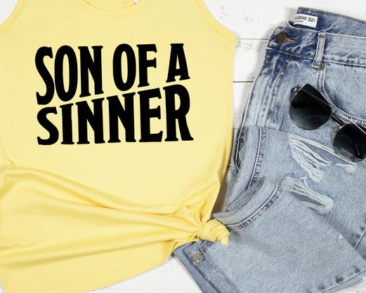 CUSTOM SCREEN PRINT SHIRT - SON OF A SINNER