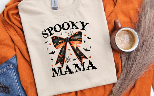 CUSTOM SCREEN PRINT SHIRT - SPOOKY MAMA