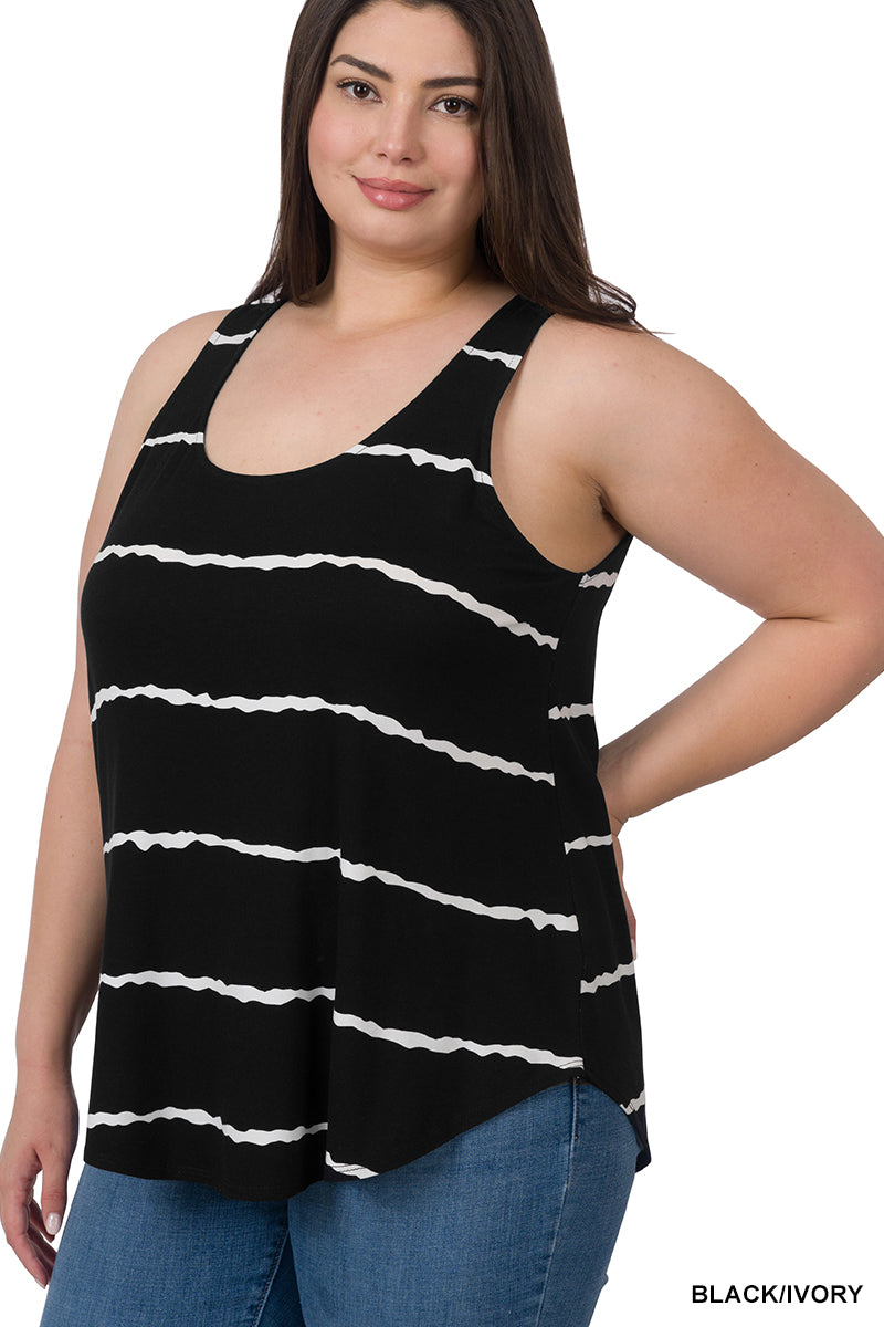 STRIPED SLEEVELESS TOP