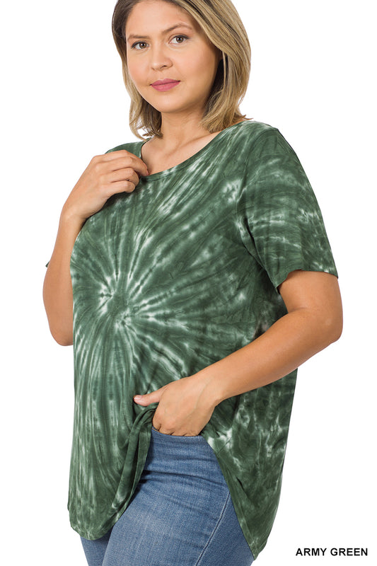 TIE DYE SHORT SLEEVE TOP