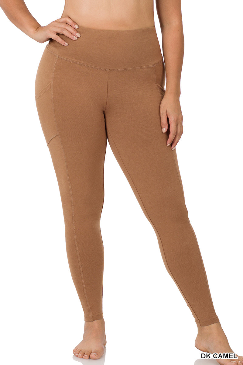 WIDE WAISTBAND POCKET LEGGINGS