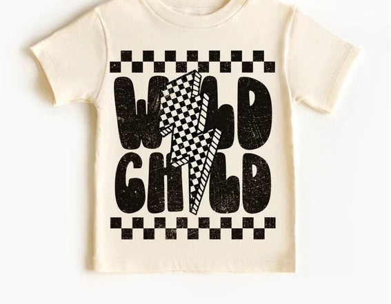 CUSTOM SCREEN PRINT SHIRT - WILD CHILD BOLT (KIDS)