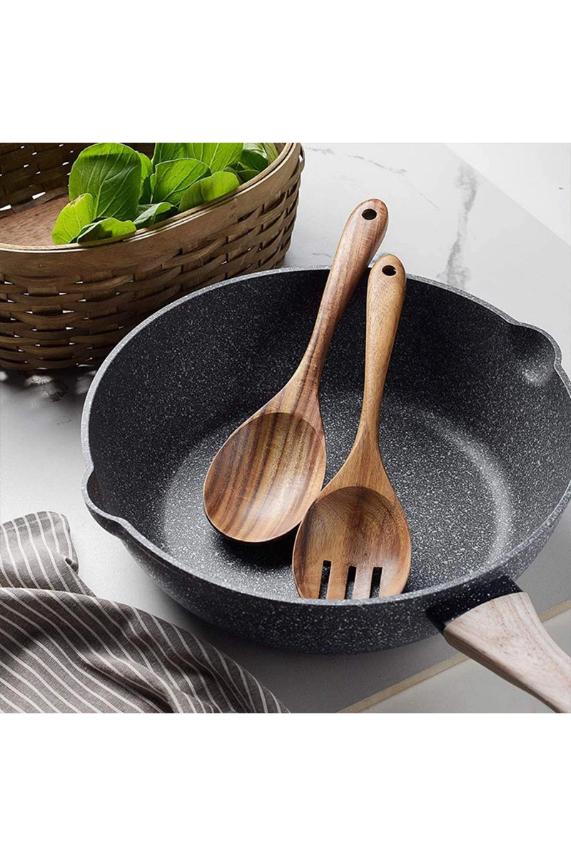 NATURAL ACACIA WOOD COOKING UTENSIL SET