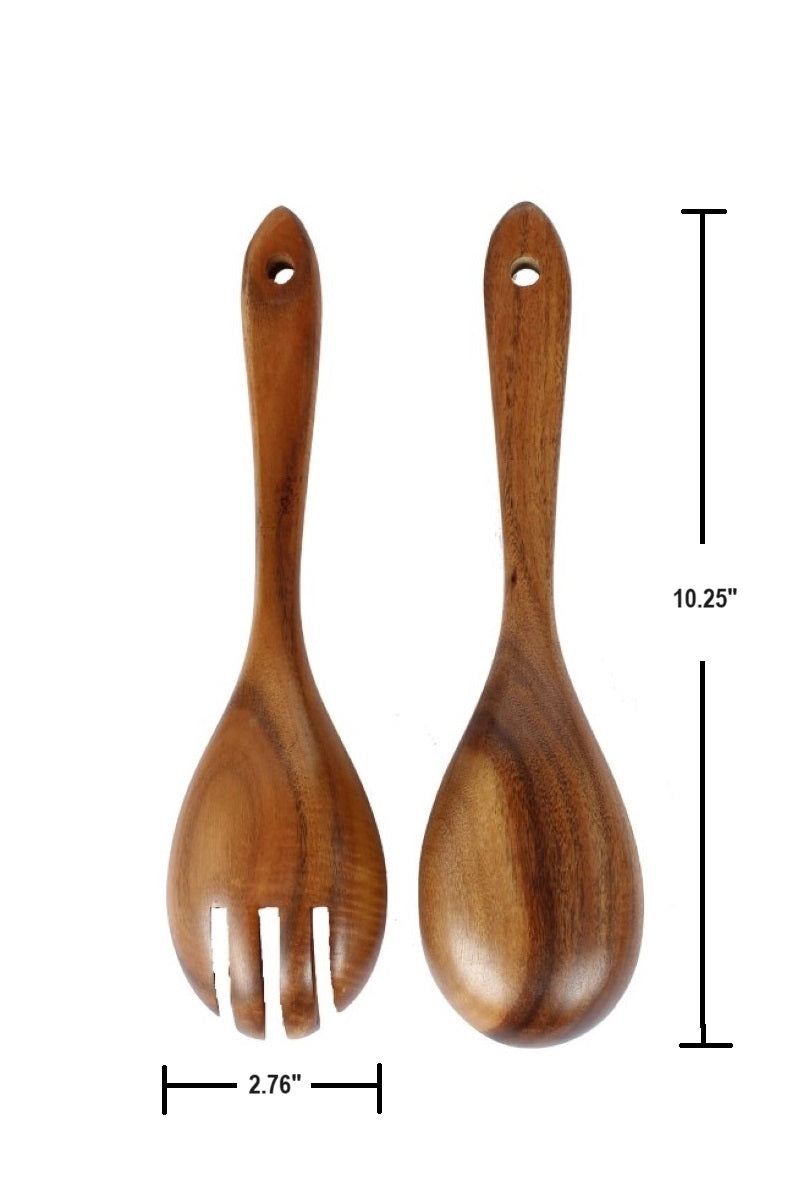 NATURAL ACACIA WOOD COOKING UTENSIL SET