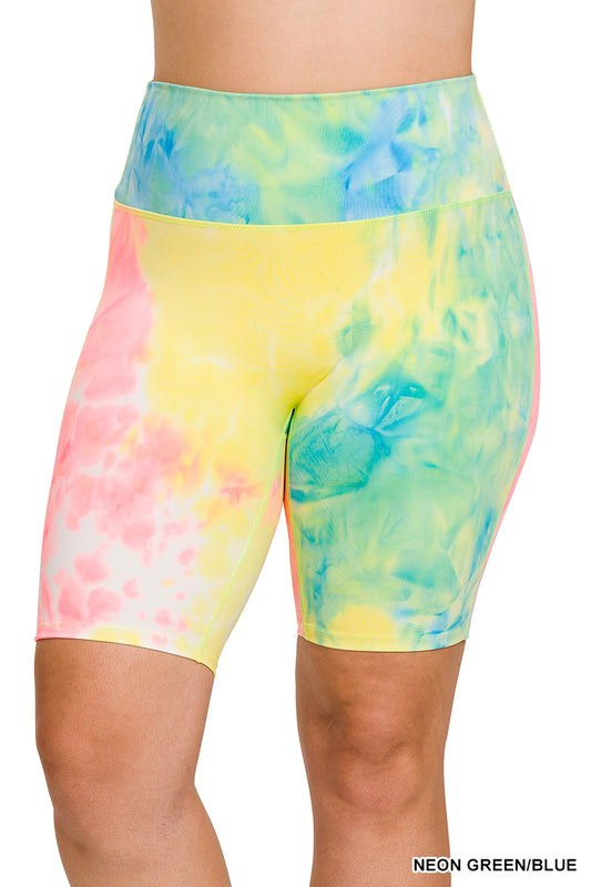 ACTIVE SHORTS TIE DYE