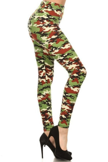 SUPER SOFT LEGGINGS - CAMO - ONE SIZE (S-XL)