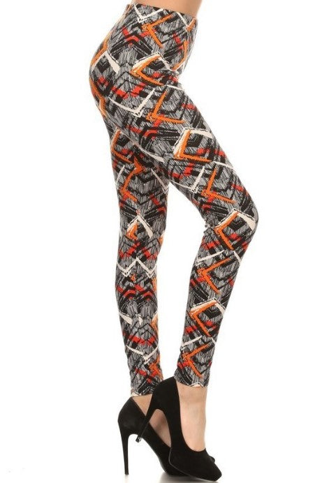 SUPER SOFT LEGGINGS - GEOMETRIC - ONE SIZE (S-XL)